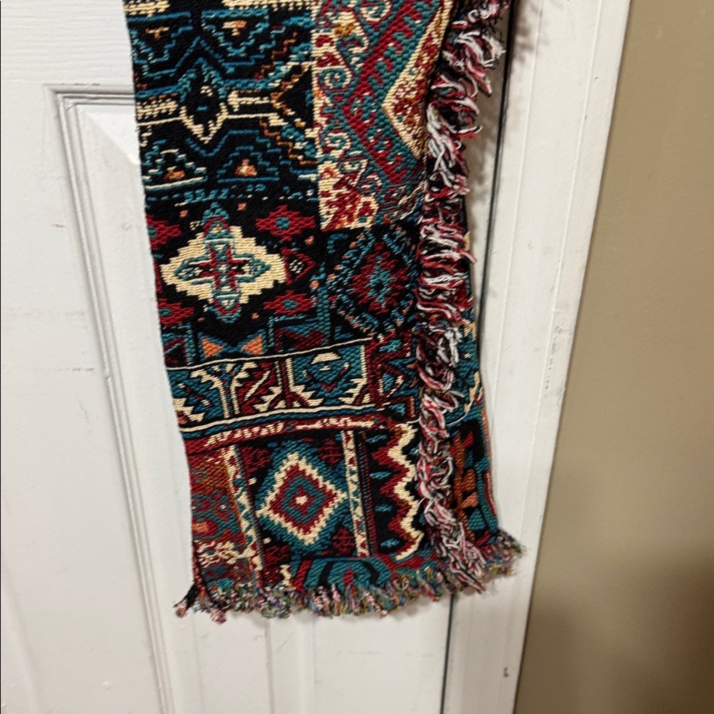 Vibrant Patterned Flare Pants NWT - image 6